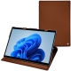 Microsoft Surface Pro 8 leather case - Marron ( Nappa - Pantone 1615C ) 