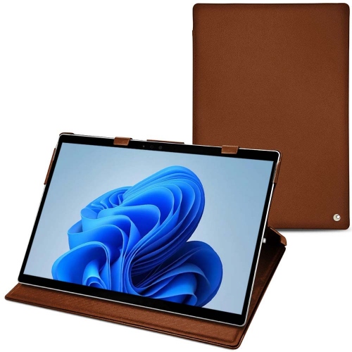 Microsoft Surface Pro 9 : Entscheiden Sie sich für eine schicke LederhülleMarron ( Nappa - Pantone #8B4720 ) 