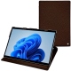 Microsoft Surface Pro 8 leather case - Châtaigne ( Pantone 476C ) 
