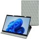 Housse cuir Microsoft Surface Pro 8 - Gris - Couture ( Nappa - Pantone W428C ) 