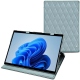 Microsoft Surface Pro 8 leather case - Bleu ciel - Couture ( Nappa - Pantone 277C ) 
