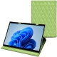 Housse cuir Microsoft Surface Pro 8 - Vert olive - Couture ( Nappa - Pantone 578U ) 