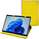 Microsoft Surface Pro 8 leather case - Jaune fluo