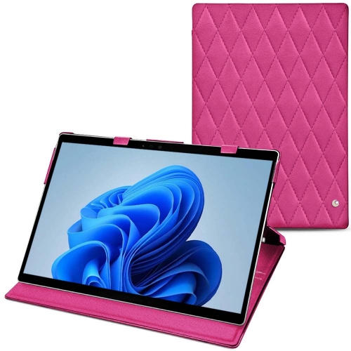 Microsoft Surface Pro 8 : optez pour une housse chic en cuirRose BB - Couture ( Pantone #DB599F )