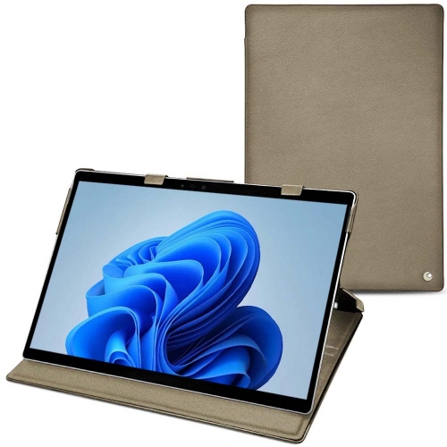Microsoft Surface Pro 9 : opta per una custodia in pelle chic Darboun sabla ( Pantone #BCB1A1 )