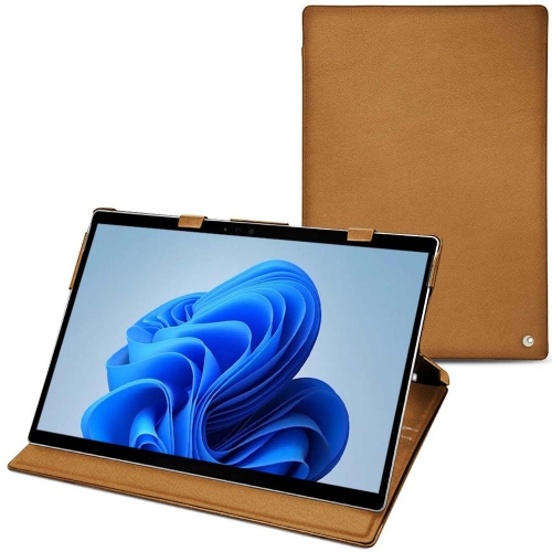 Microsoft Surface Pro 9 : opte por uma caixa de couro chiqueCastan esparciate ( Pantone #824F2A )