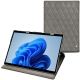 Microsoft Surface Pro 8 leather case - Acier vintage - Couture