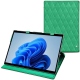 Microsoft Surface Pro 8 leather case - Menthe vintage - Couture