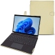 Housse cuir Microsoft Surface Pro 8 - Beige ( Nappa - Pantone 7502C ) 