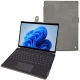 Custodia in pelle Microsoft Surface Pro8 - Acier vintage ( Pantone 403C ) 
