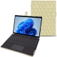 Capa em pele Microsoft Surface Pro 8 - Beige - Couture ( Nappa - Pantone 7502C ) 