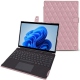 Capa em pele Microsoft Surface Pro 8 - Rose - Couture ( Nappa - Pantone 2365C ) 