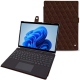 Funda de piel Microsoft Surface Pro 8 - Châtaigne - Couture ( Pantone 476C ) 