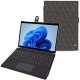 Housse cuir Microsoft Surface Pro 8 - Anthracite - Couture ( Pantone 424C ) 