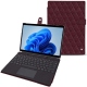 Microsoft Surface Pro 8 leather case - Lie de vin - Couture ( Pantone 5115C ) 