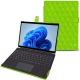 Housse cuir Microsoft Surface Pro 8 - Vert fluo - Couture