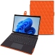 Housse cuir Microsoft Surface Pro 8 - Orange fluo - Couture