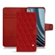 Custodia in pelle OnePlus 10 Pro - Tomate - Couture ( Pantone 187C ) 