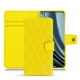 가죽 커버 OnePlus 10 Pro - Jaune fluo - Couture