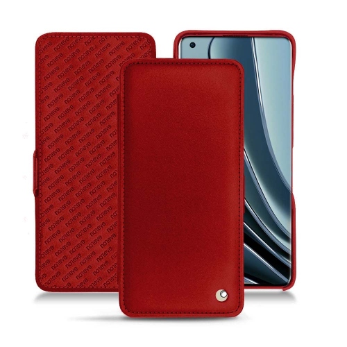 OnePlus 10 Pro用カスタマイズレザーケースRouge ( Nappa - Pantone #d50032 ) 