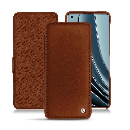 Customised leather case for OnePlus 10 ProMarron ( Nappa - Pantone #8B4720 ) 