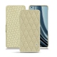 Lederschutzhülle OnePlus 10 Pro - Ivoire - Couture ( Sleek P C12 - White ) 