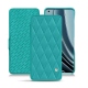 Housse cuir OnePlus 10 Pro - Bleu fluo - Couture