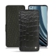 Housse cuir OnePlus 10 Pro - Crocodile nero