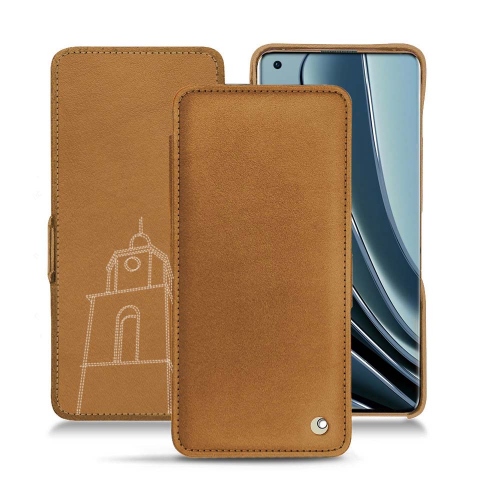 Estojo de couro personalizado para OnePlus 10 ProCastan esparciate ( Pantone #824F2A )