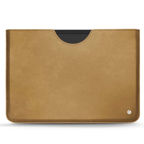 Pochette en cuir luxueuse pour Microsoft Surface Pro 8 & 9Sable vintage ( Pantone #9b7340 ) 