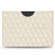 Capa em pele Microsoft Surface Pro 8 - Blanc - Couture ( Bologna - White ) 