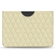 Pochette cuir Microsoft Surface Pro 8 - Ivoire - Couture ( Sleek P C12 - White ) 