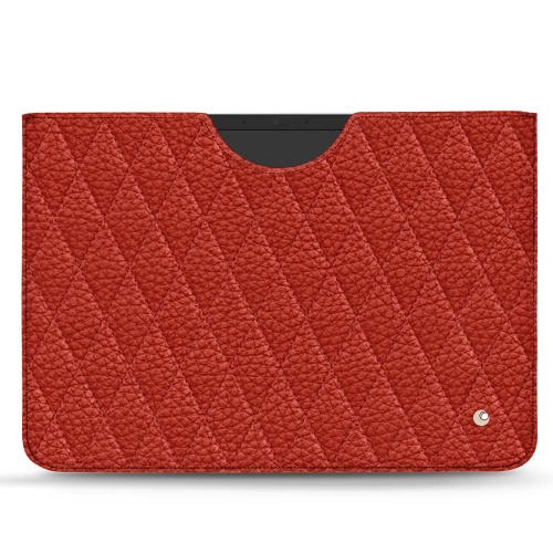 Pochette en cuir luxueuse pour Microsoft Surface Pro 8 & 9Papaye - Couture ( Pantone #b54317 ) 