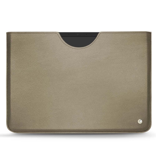 Microsoft Surface Pro 8 & 9用の豪華なレザーケースDarboun sabla ( Pantone #BCB1A1 )