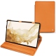 Lederschutzhülle Samsung Galaxy Tab S8 - Orange ( Nappa - Pantone 1495U ) 