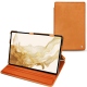 Housse cuir Samsung Galaxy Tab S8 - Mandarine vintage ( Pantone 165C ) 