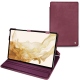Samsung Galaxy Tab S8 leather case - Prune vintage ( Pantone 512C ) 