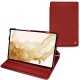 Samsung Galaxy Tab S8 leather case - Tomate ( Pantone 187C ) 