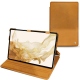 Samsung Galaxy Tab S8 leather case - Or Maïa ( Pantone 871C ) 