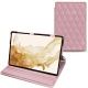 Housse cuir Samsung Galaxy Tab S8 - Rose - Couture ( Nappa - Pantone 2365C ) 