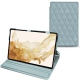 Samsung Galaxy Tab S8 leather case - Bleu ciel - Couture ( Nappa - Pantone 277C ) 