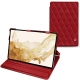 Samsung Galaxy Tab S8 leather case - Rouge - Couture ( Nappa - Pantone 199C ) 