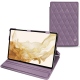Housse cuir Samsung Galaxy Tab S8 - Lilas - Couture ( Nappa - Pantone 2645U ) 