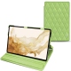 Capa em pele Samsung Galaxy Tab S8 - Vert olive - Couture ( Nappa - Pantone 578U ) 