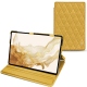 Housse cuir Samsung Galaxy Tab S8 - Mimosa - Couture ( Pantone 141C ) 