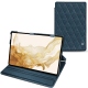 Housse cuir Samsung Galaxy Tab S8 - Indigo - Couture ( Pantone 303U ) 
