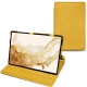 Samsung Galaxy Tab S8 leather case - Jaune soulèu
