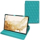 Capa em pele Samsung Galaxy Tab S8 - Bleu fluo - Couture