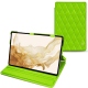 Lederschutzhülle Samsung Galaxy Tab S8 - Vert fluo - Couture
