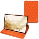 Custodia in pelle Samsung Galaxy Tab S8 - Orange fluo - Couture